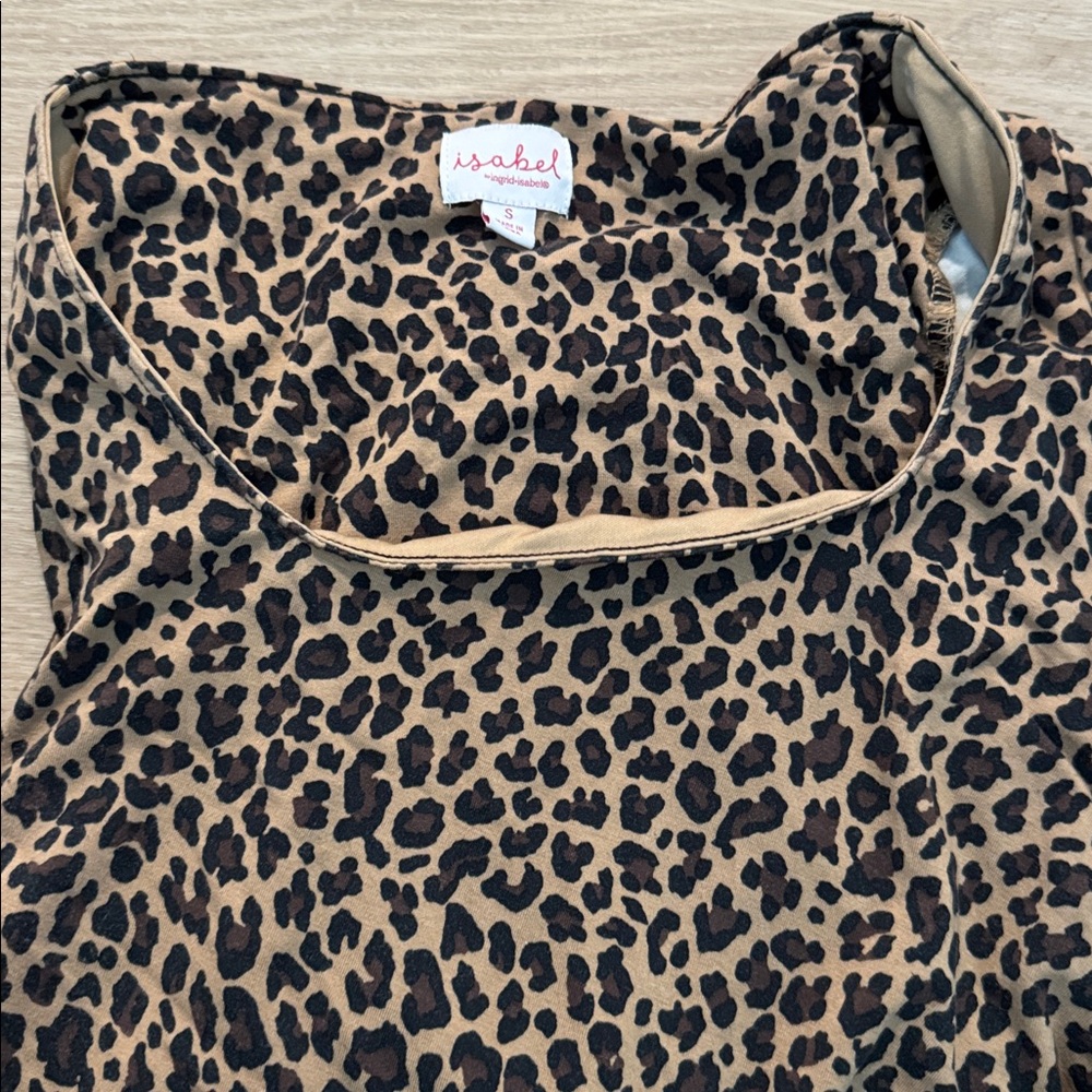 Leopard Print Maternity Dress